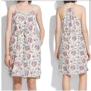 New MADEWELL Daybreak Turkish Garden 100% Silk Dress
